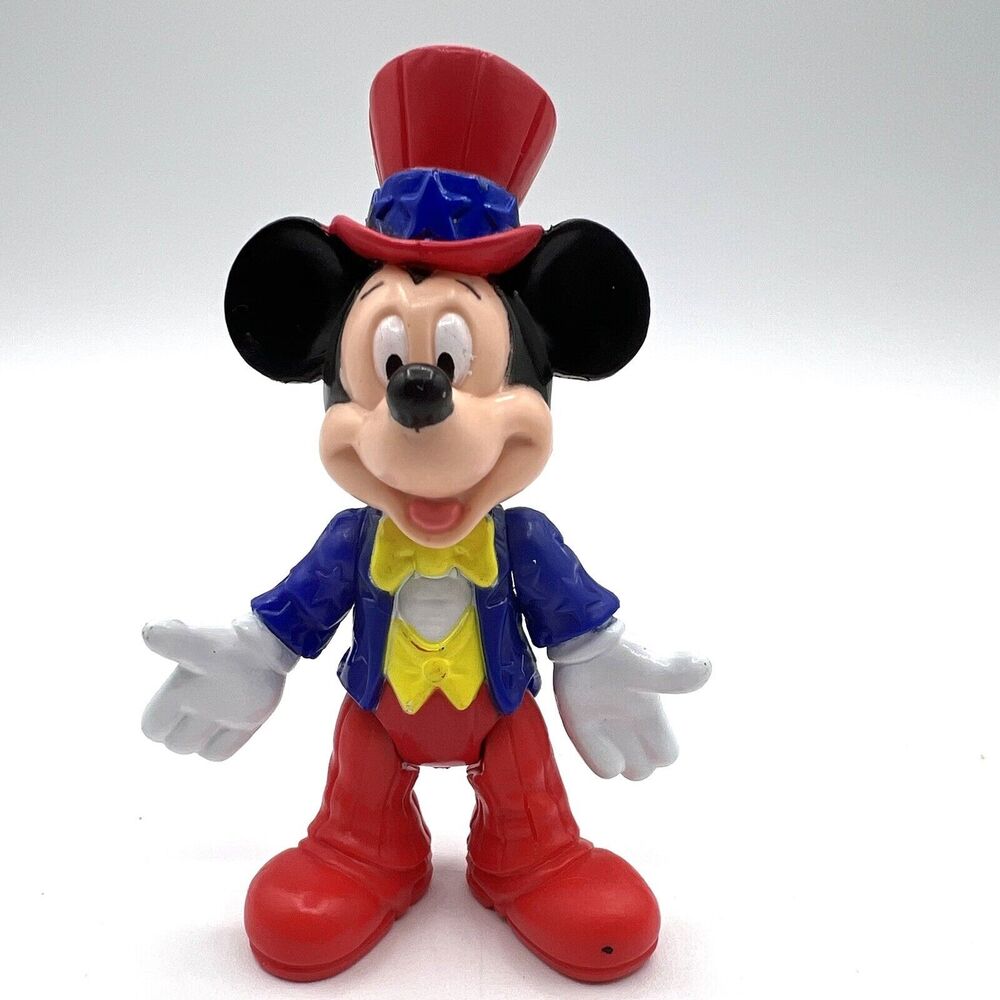 1994 Disney Mickey Mouse Epcot Center Action Figure Main Street USA Patriotic